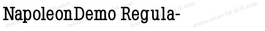NapoleonDemo Regula字体转换